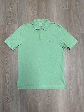 Brooks Brothers Lightened Green Pique Original Fit Short Sleeve Performance Polo